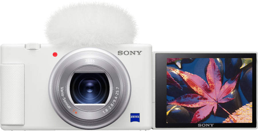 Sony - ZV-1 20.1-Megapixel Digital Camera for Content Creators and Vloggers - White_0