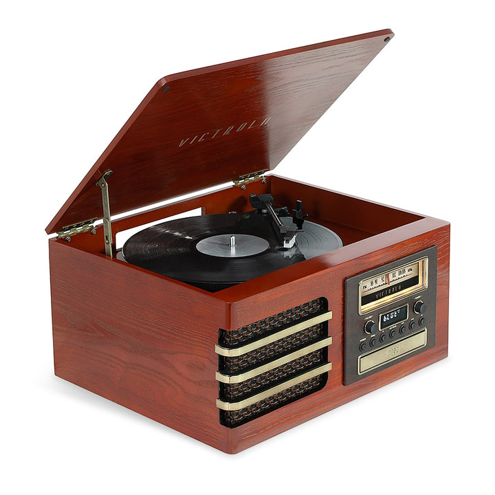 Victrola - Ellington Bluetooth Record Player - Mahogany_0