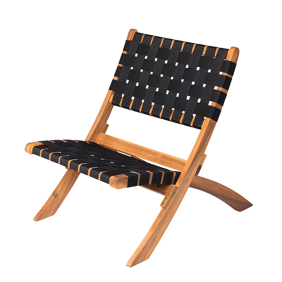 Patio Sense - Sava Folding Outdoor Chair - Black_0