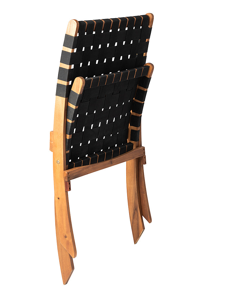 Patio Sense - Sava Folding Outdoor Chair - Black_1