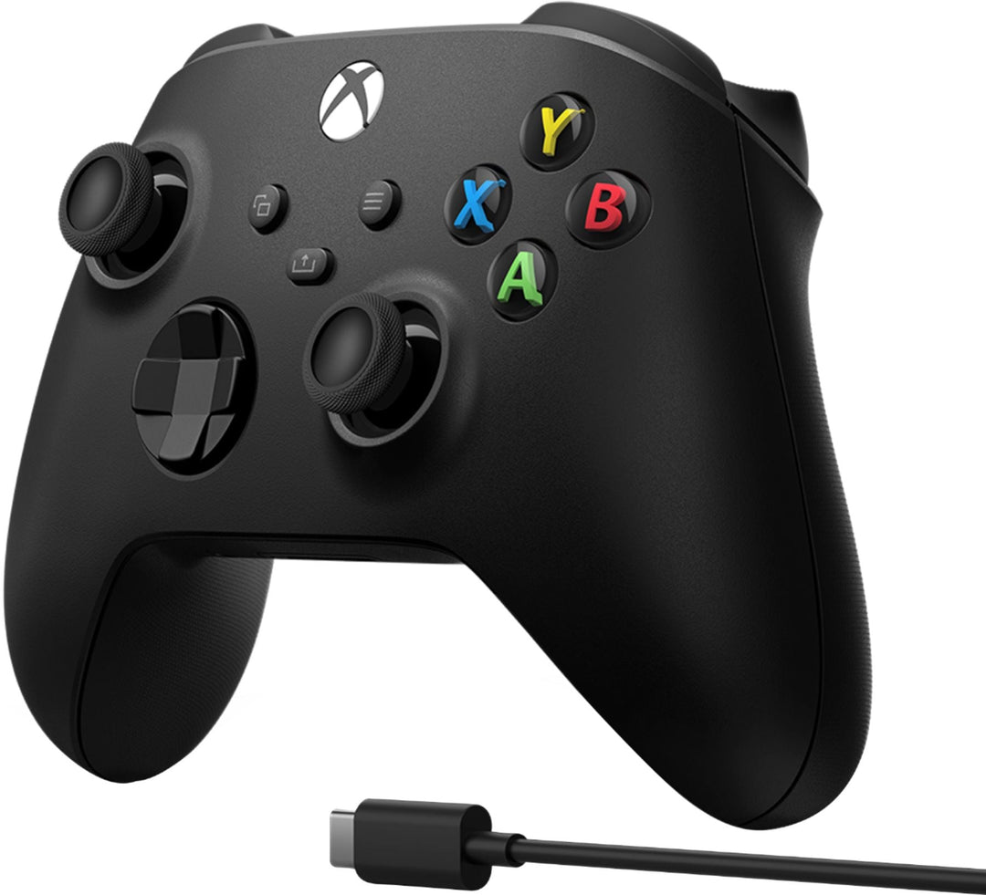 Microsoft - Xbox Wireless Controller for Windows Devices, Xbox Series X, Xbox Series S, Xbox One + USB-C Cable - Carbon Black_4