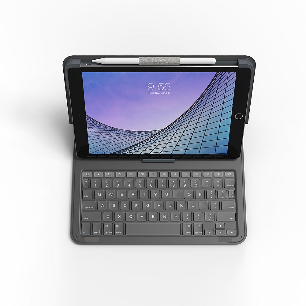 ZAGG - Messenger Folio 2 Keyboard & Case for Apple iPad 10.2" (7th, 8th, 9th Gen) and iPad Air 10.5" (3rd Gen) - Charcoal_3