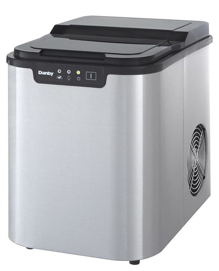 Danby - 2 lb Countertop Ice Maker - Stainless steel_2