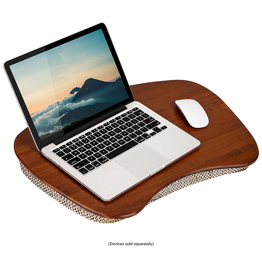 LapGear - Bamboo Lap Desk for 17.3" Laptop - Chesnut_0