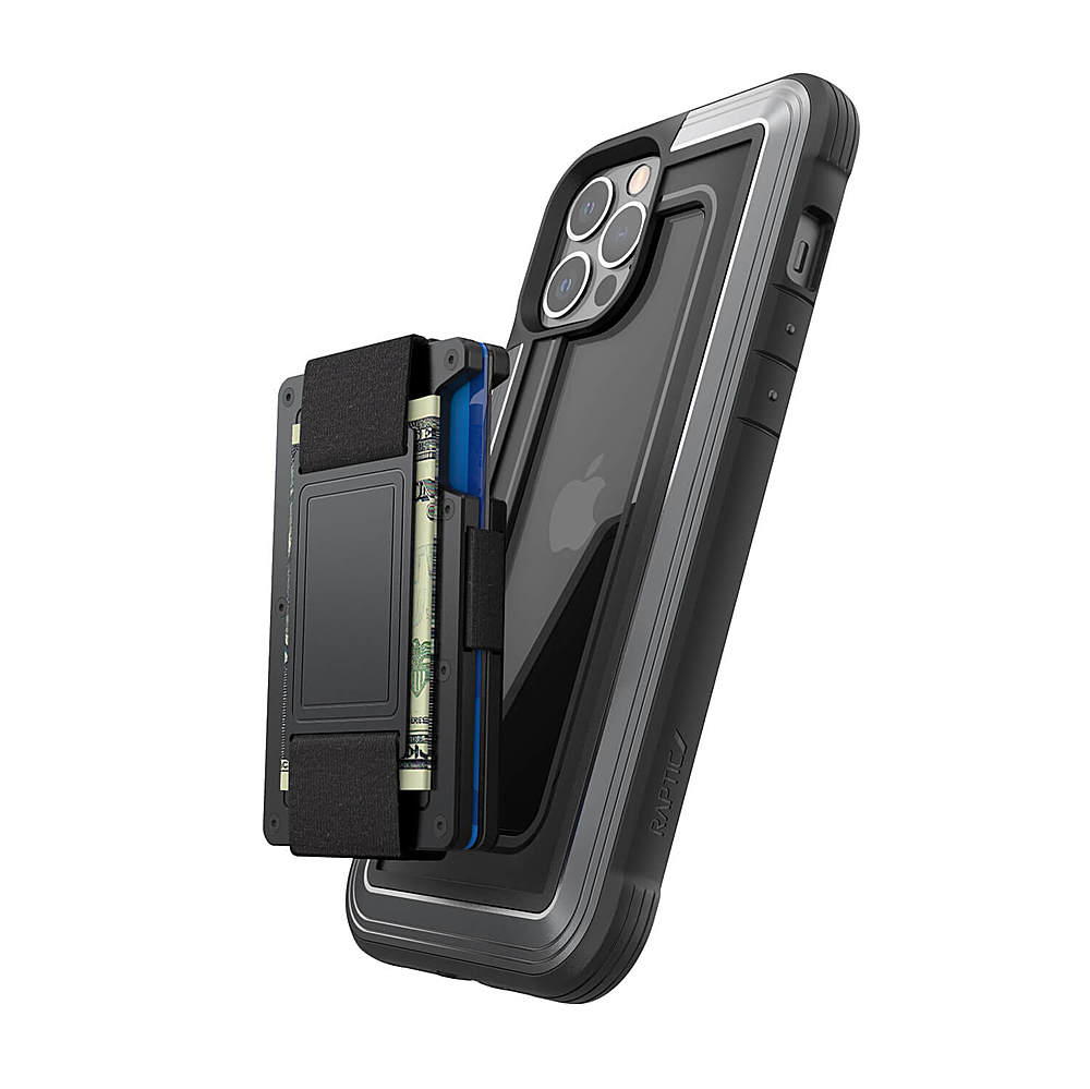 Raptic - Shield Wallet for iPhone 12 Pro Max - Black_1