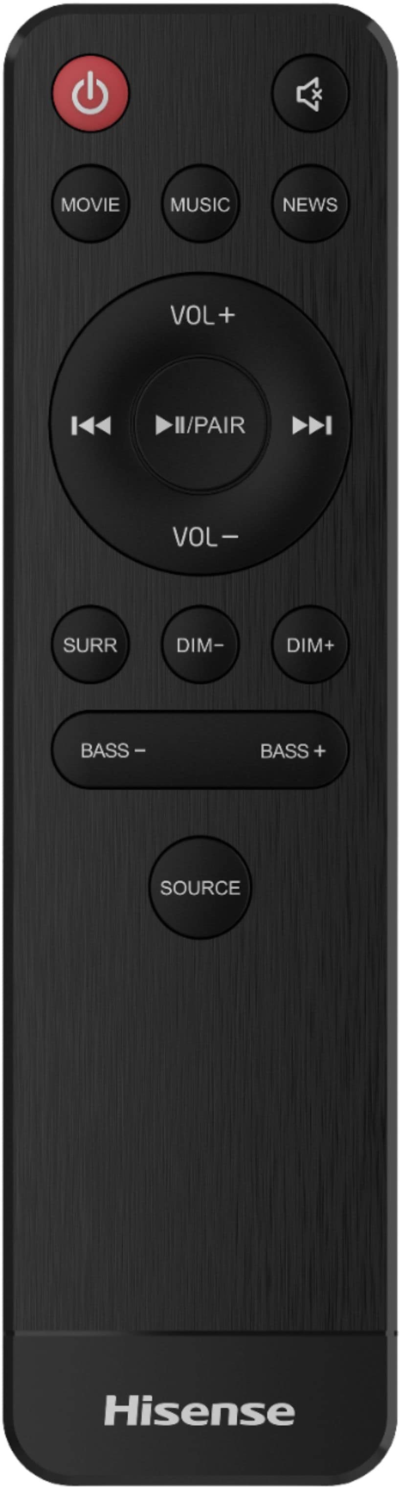 Hisense - 2.1-Channel Soundbar with Built-in Subwoofer - Black_5