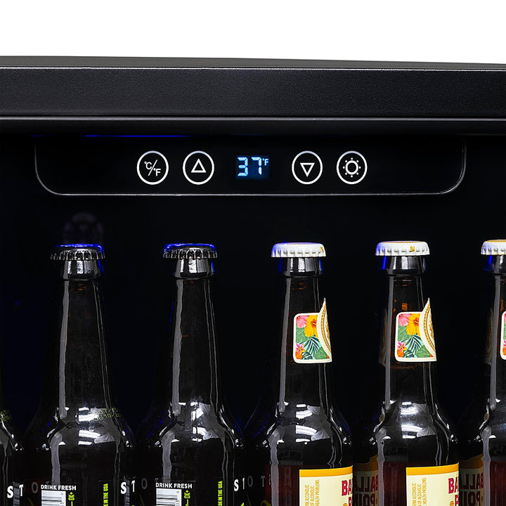NewAir - 177-Can Built-In Beverage Fridge with Precision Temperature Controls - Black stainless steel_13