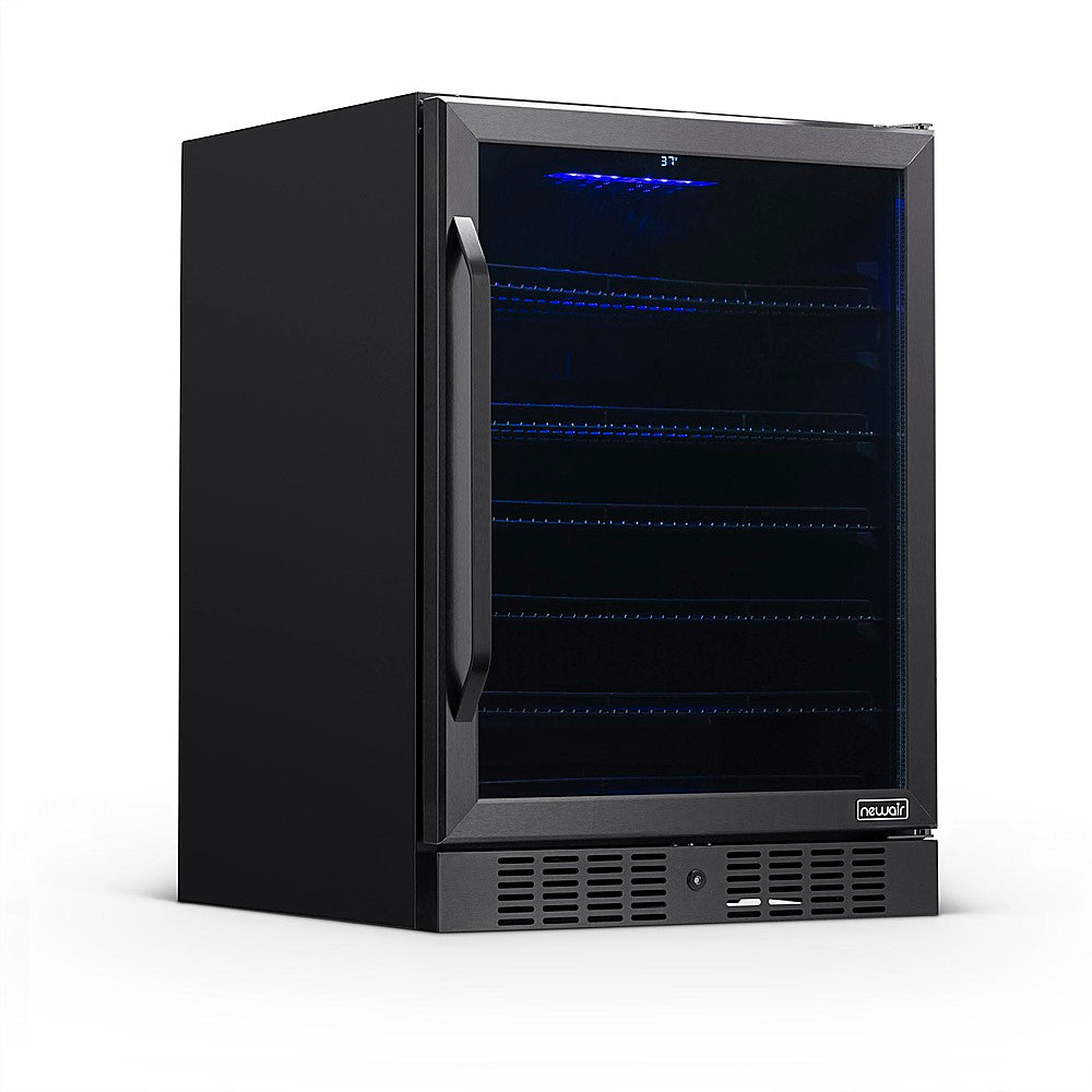 NewAir - 177-Can Built-In Beverage Fridge with Precision Temperature Controls - Black stainless steel_8
