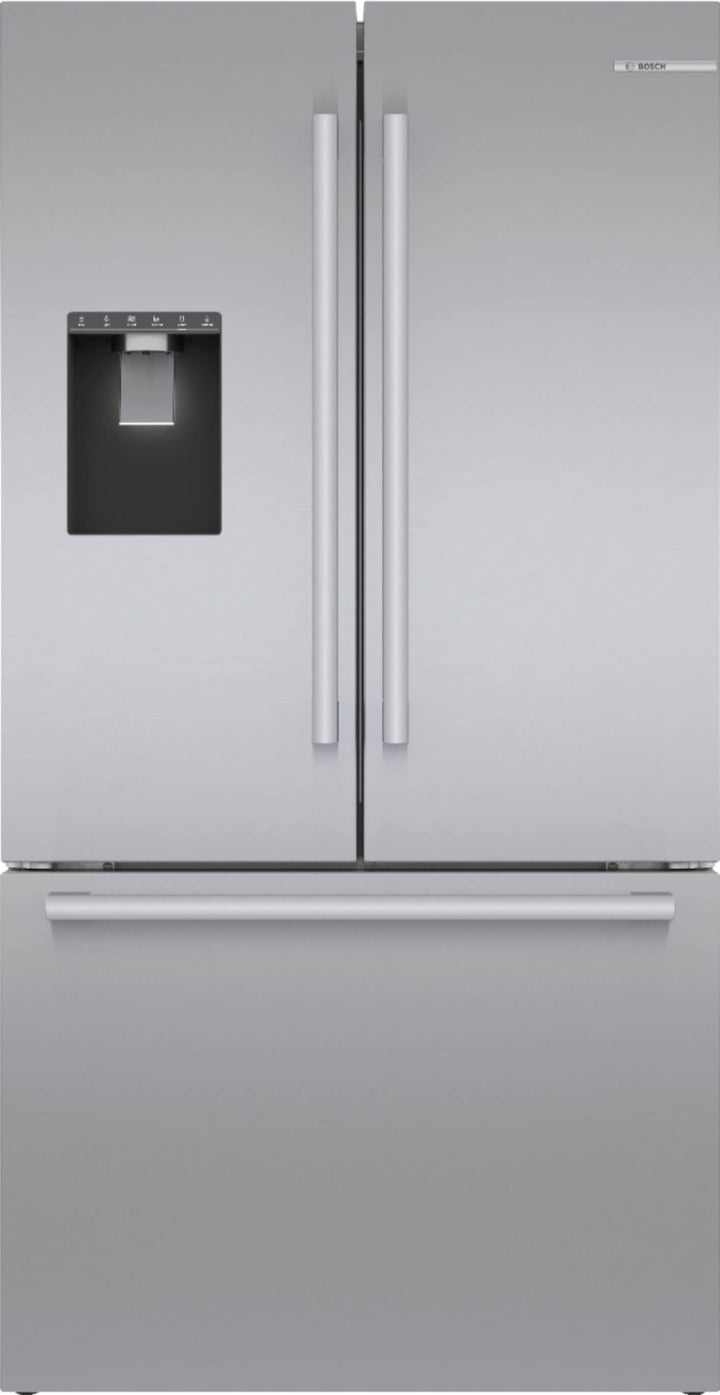 Bosch - 500 Series 21 Cu. Ft. French Door Counter-Depth Smart Refrigerator with External Water and Ice Maker - Stainless steel_17