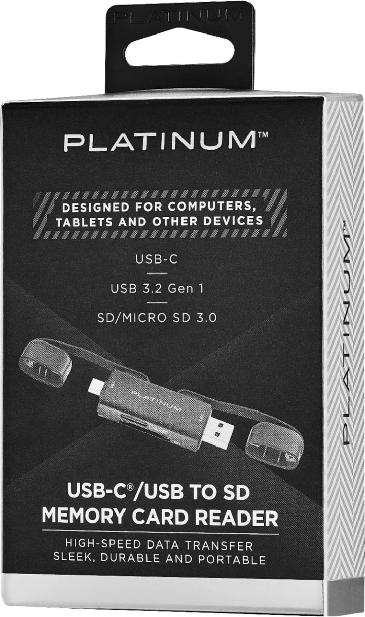 Platinum™ - UHS-I USB-C/USB 3.2 Gen 1 Memory Card Reader - Black_3