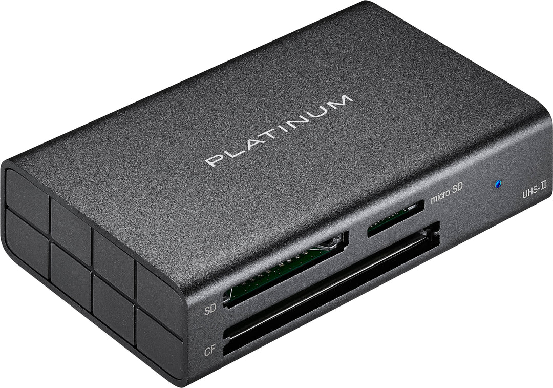 Platinum™ - USB 3.2 Gen 1 SD, microSD, CF 3 Slot Memory Card Reader - Black_6