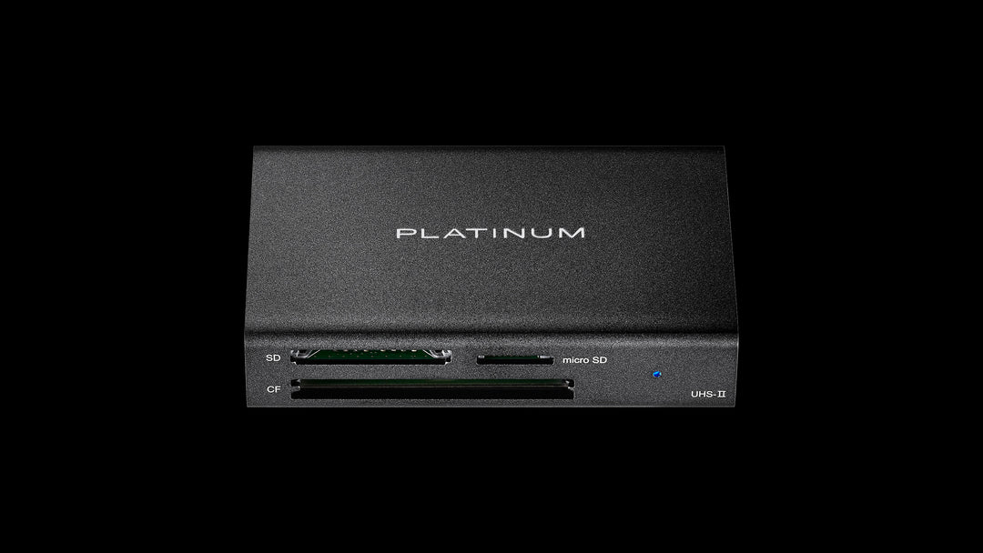 Platinum™ - USB 3.2 Gen 1 SD, microSD, CF 3 Slot Memory Card Reader - Black_3