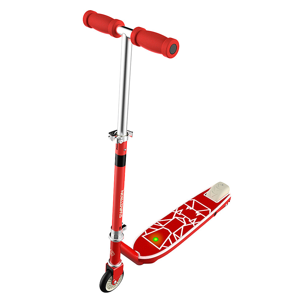 Swagtron - SK1 Electric Scooter for Kids w/ Kick-Start Motor - Red_1