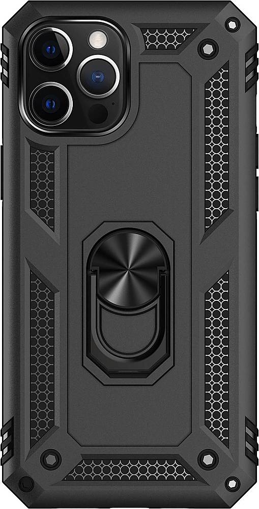 SaharaCase - Military Kickstand Series Carrying Case for Apple iPhone 12 and 12 Pro - Black_4