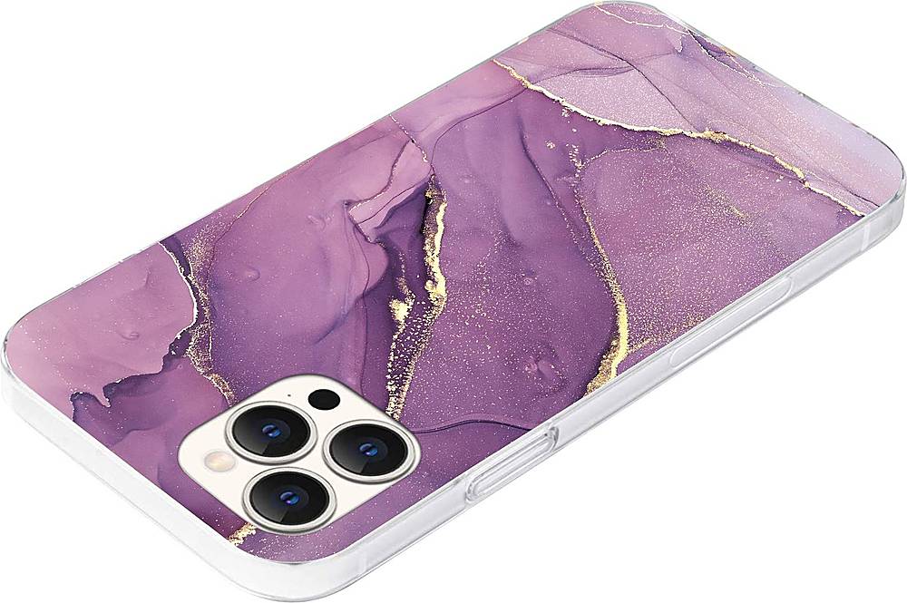 SaharaCase - Marble Carrying Case for Apple iPhone 12 Pro Max - Purple Marble_5