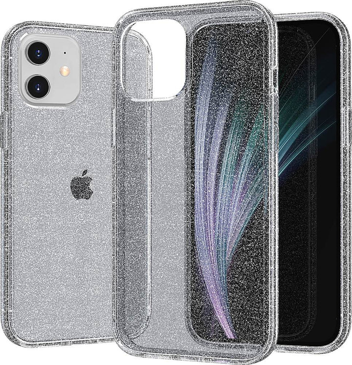 SaharaCase - Sparkle Series Hard Shell Case for Apple iPhone 12 and 12 Pro - Black_4
