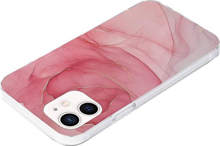 SaharaCase - Marble Series Carrying Case for Apple iPhone 12 and 12 Pro - Red_5