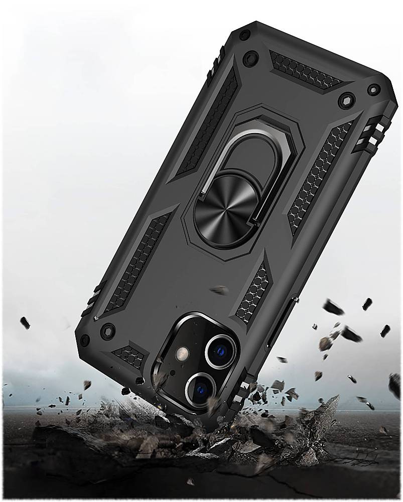 SaharaCase - Military Kickstand Series Carrying Case for Apple iPhone 12 mini - Black_4