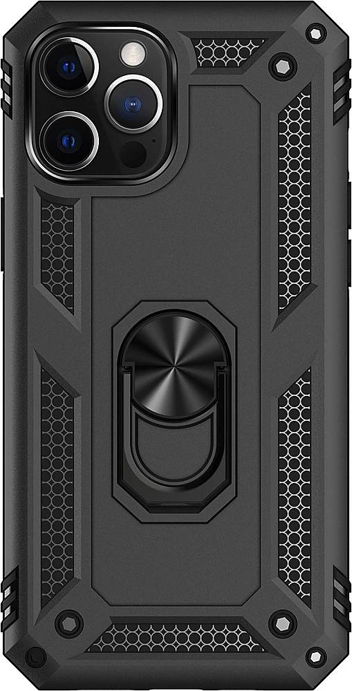 SaharaCase - Military Kickstand Series Carrying Case for Apple iPhone 12 Pro Max - Black_2