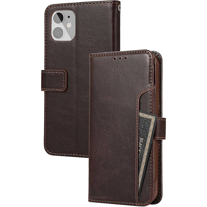 SaharaCase - Folio Wallet Case for Apple iPhone 12 mini - Brown_4