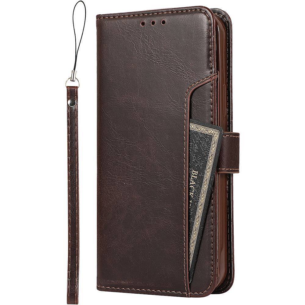 SaharaCase - Folio Wallet Case for Apple iPhone 12 mini - Brown_1