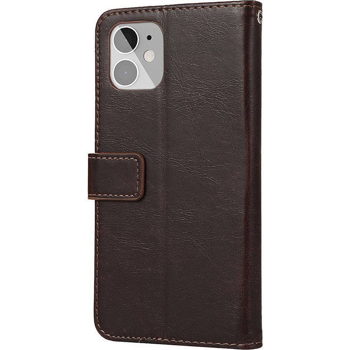 SaharaCase - Folio Wallet Case for Apple iPhone 12 mini - Brown_0