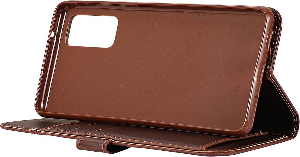 SaharaCase - Folio Wallet Case for Samsung Galaxy S20 FE - Brown_3