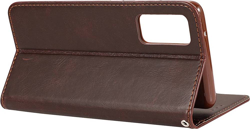 SaharaCase - Folio Wallet Case for Samsung Galaxy S20 FE - Brown_2