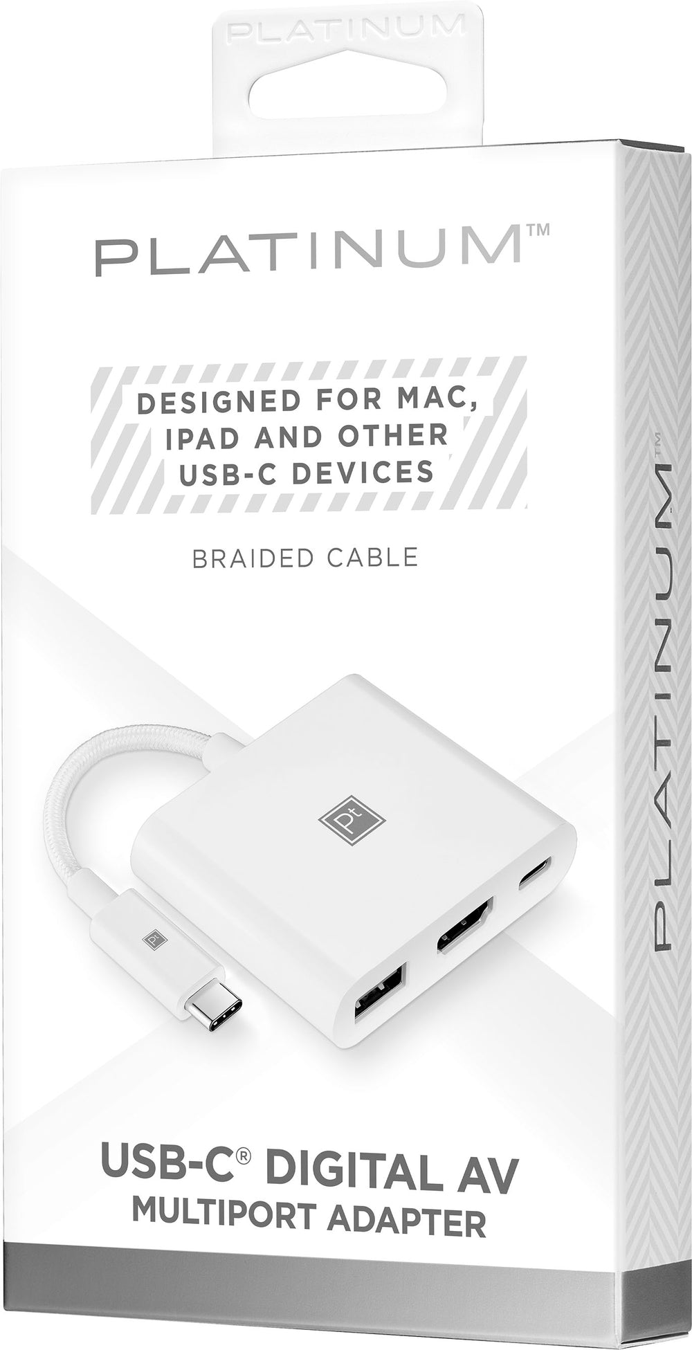 Platinum™ - USB-C Digital AV Multiport Adapter - White_1