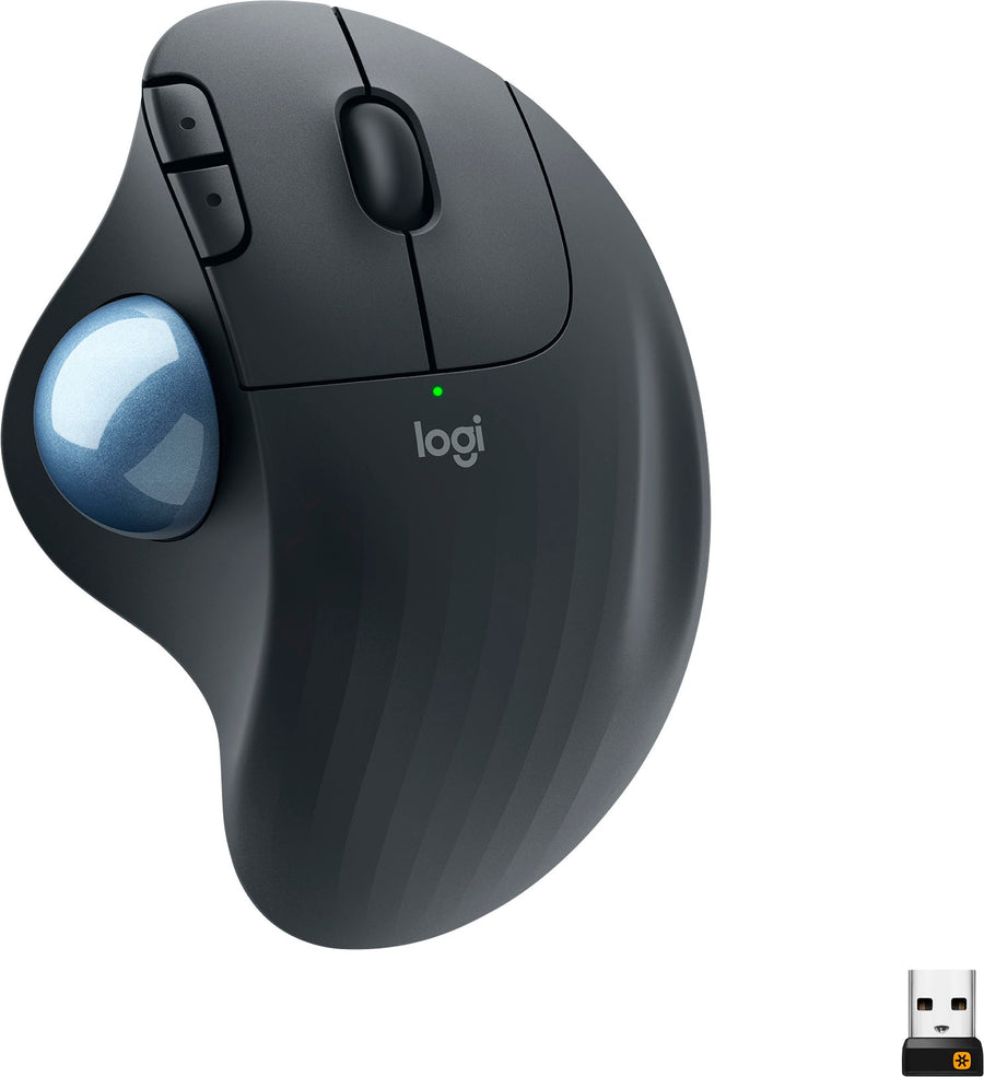 Logitech - ERGO M575 Wireless Trackball Mouse with Ergonomic Design - Black_0