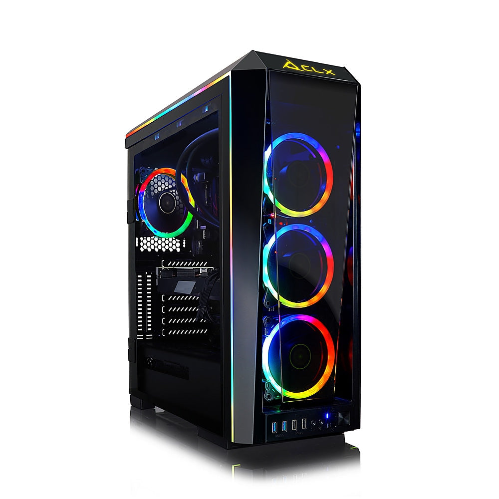 CLX - SET Gaming Desktop - AMD Ryzen 7 5800X - 64GB Memory - NVIDIA GeForce RTX 3070 - 1TB NVMe SSD + 6TB HDD - Black_0
