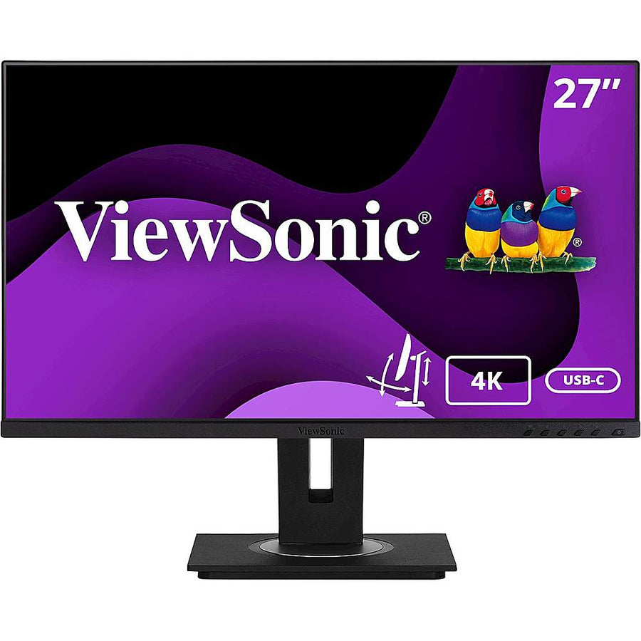 ViewSonic VG2756-4K 27 Inch IPS 4K Docking Monitor with Integrated USB 3.2 Type-C RJ45 HDMI Display Port_0