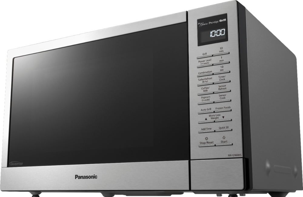 Panasonic NN-GN68KS Countertop Microwave Oven with FlashXpress, 2-in-1 Broiler, Food Warmer, 1.1 cu.ft. - Silver_1