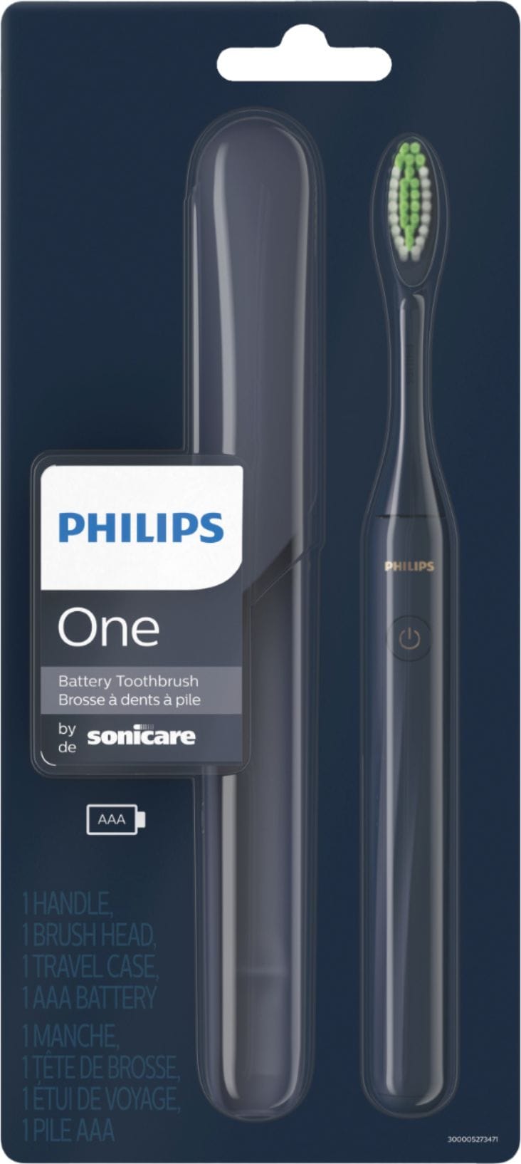 Philips Sonicare - Philips One by Sonicare Battery Toothbrush - Midnight Navy Blue_0