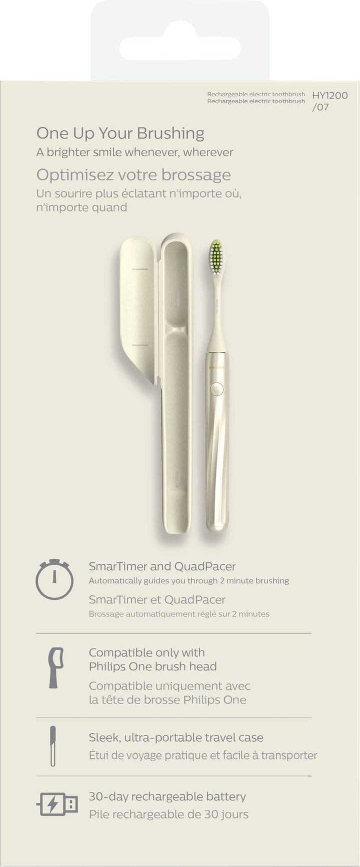 Philips Sonicare - Philips One by Sonicare Rechargeable Toothbrush - Snow_1