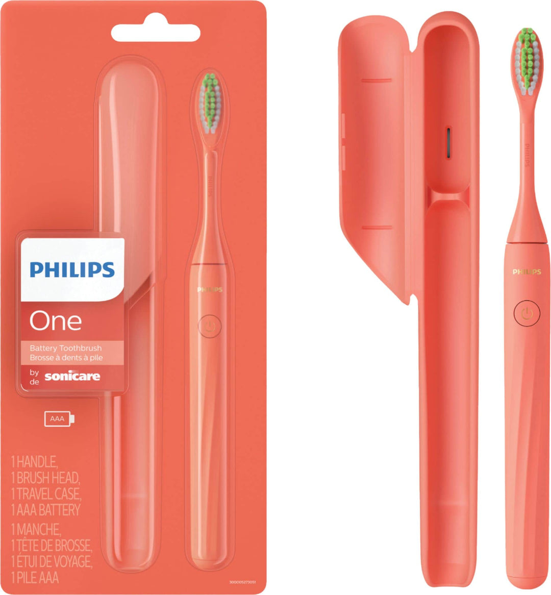 Philips Sonicare - Philips One by Sonicare Battery Toothbrush - Miami Coral_0