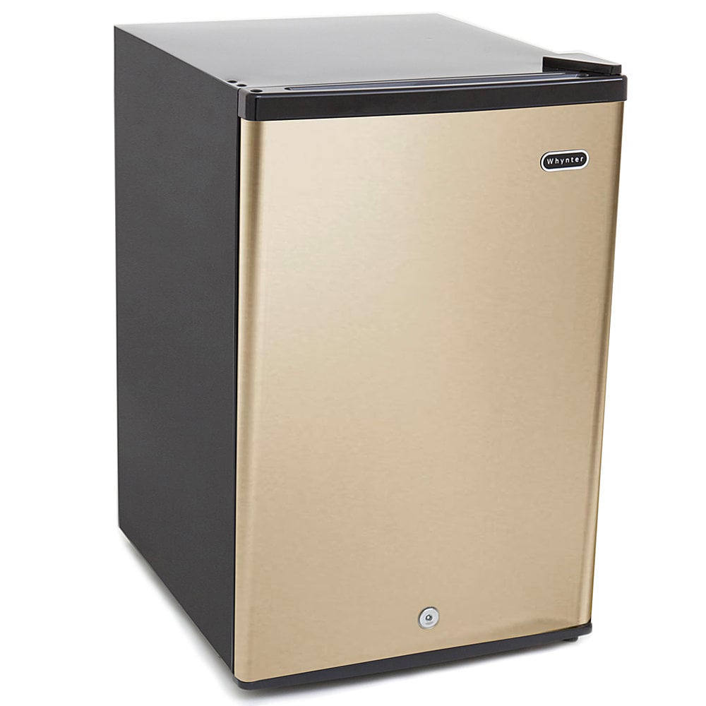 Whynter - 2.1 cu.ft Energy Star Upright Freezer with Lock in Rose Gold - Gold_1