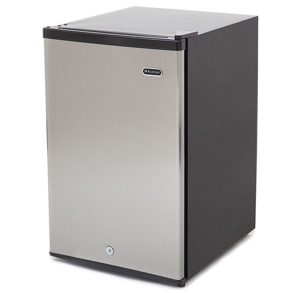 Whynter - 3.0 cu. ft. Energy Star Upright Freezer with Lock - Stainless Steel - Silver_1