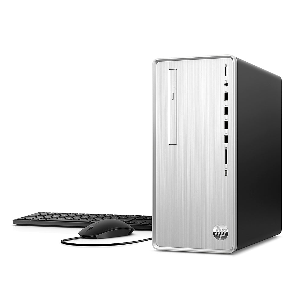 HP - Pavilion Desktop -AMD Ryzen 5 4600G - 12GB  - 512GB SSD - Natural Silver_1