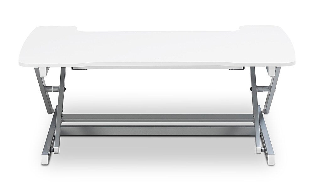 True Seating - Ergo Height Adjustable Standing Desk Converter, Large - White_8