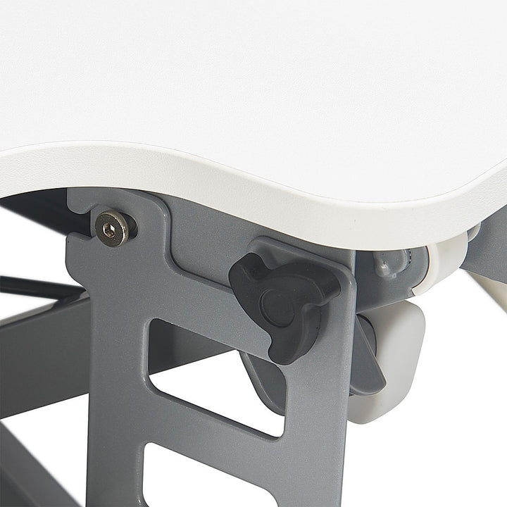 True Seating - Ergo Height Adjustable Standing Desk Converter, Large - White_5