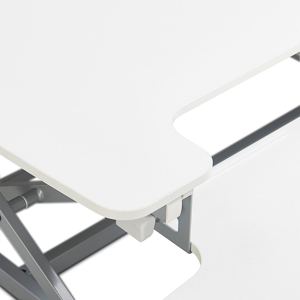 True Seating - Ergo Height Adjustable Standing Desk Converter, Large - White_4