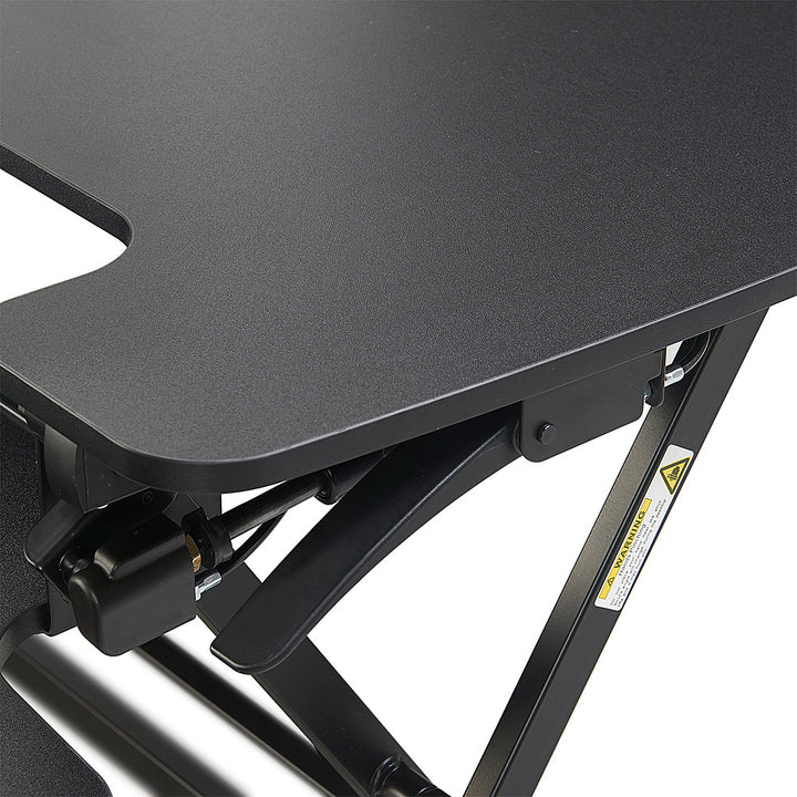 True Seating - Ergo Height Adjustable Standing Desk Converter, Large - Black_7