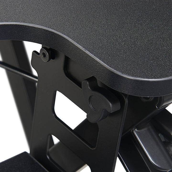 True Seating - Ergo Height Adjustable Standing Desk Converter, Large - Black_4