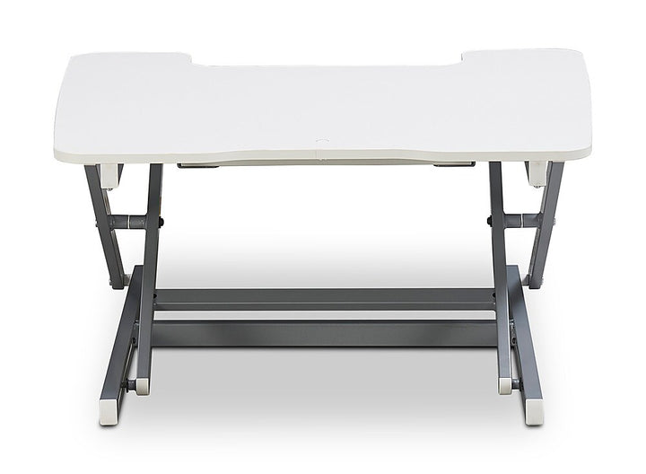 True Seating - Ergo Height Adjustable Standing Desk Converter, Small - White_8