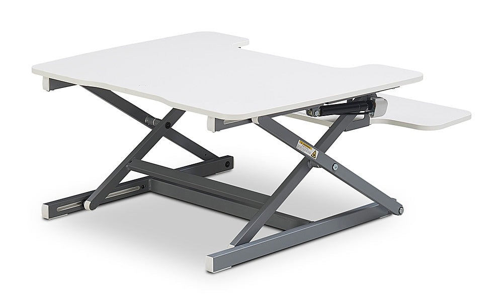 True Seating - Ergo Height Adjustable Standing Desk Converter, Small - White_5