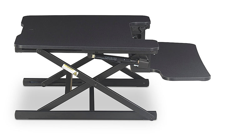 True Seating - Ergo Height Adjustable Standing Desk Converter, Small - Black_7