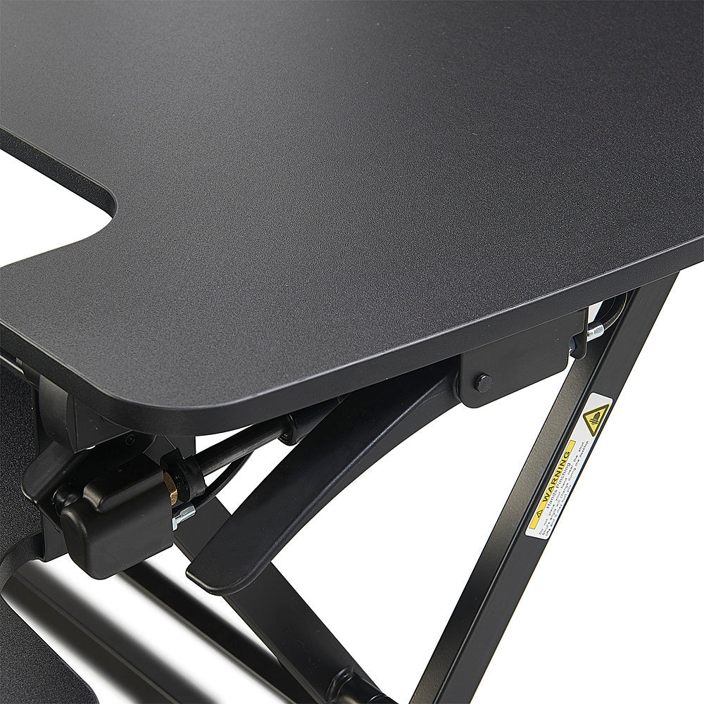 True Seating - Ergo Height Adjustable Standing Desk Converter, Small - Black_6
