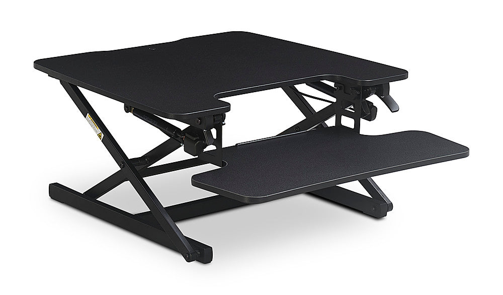 True Seating - Ergo Height Adjustable Standing Desk Converter, Small - Black_2