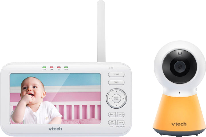 VTech - 5" Video Baby Monitor w/Adaptive Night Light - White_5